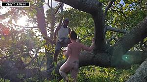 The sexy girl offers herself to the big guy