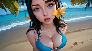 AI Generated Nico Robin With Big Tits
