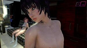 क्यूट डिकगर्ल क्यूट गाय को टाइट 18+ ऐनल ऐनिमेशन में ओवरव्हेल्म करती है फ्यूटानरी एक्शन के साथ