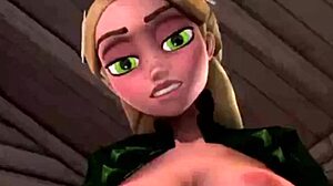 Frozen hentai: Elsa and Anna crossdressing and transando in episode 3 😈