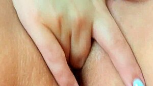 Excited student fingers tight young 18+ pussy deep!
