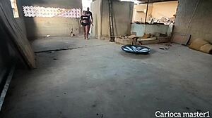 brunette pornstar with big tits pays builder with sex on monster cock