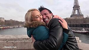 Real french couple's honeymoon sextape with blowjob, doggystyle, and cum in mouth