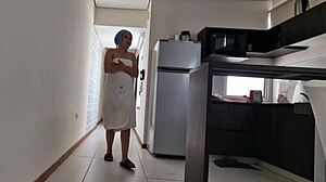 latina teen sucks and fucks the pizza delivery guy, cumming in hardcore amateurs