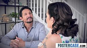 huge tits milf and husband invite curious teen for 3-way