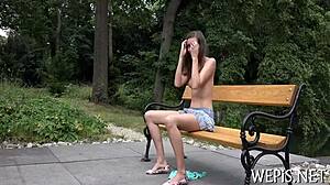 Sloppy blowjob contest turns into pissing game with sweeties.