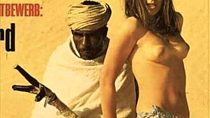 Vintage beauty bent over doggystyle