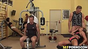 Watch these gym babes devour each other in a wild orgy!