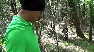 Busty tattooed mature blonde in outdoor anal assfucking