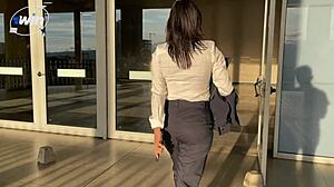 My lawyer helps with my case while I drill her ass