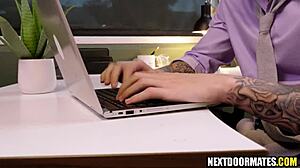 Jayden Marcos and Logan Aarons Fuck in the Office