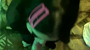 asian girl in lingerie tattoo gives blowjob top