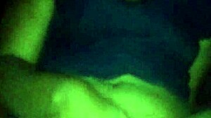 Ebony Babe Fingers Her Small Tits And Big Ass During Solo Masturbation Massage