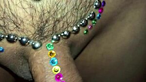 close up on cock during solo masturbation session