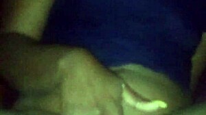 Ebony Babe Fingers Her Small Tits And Big Ass During Solo Masturbation Massage