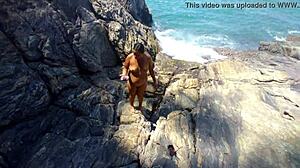 Paty Bumbum and Alex Lima get naked and wild on Fernando de Noronha island