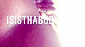 Ebony Girl Licking and Squirting Juicy Pussy