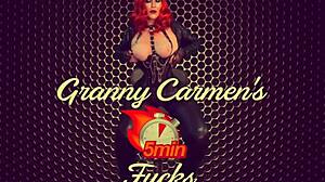 Granny Carmen Suck & Fuck to Explosive Orgasm, Wow!