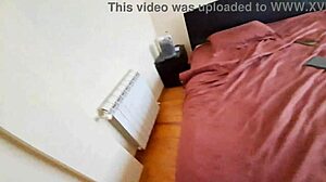 i seduced the latina maid with creamy pussy in jeans and flip flops during massage.