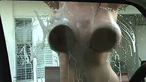 While giving a spanish blowjob, I licked his cum-pouring cap intensely