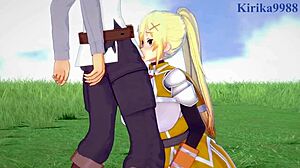 i watch darkness and kazuma satou in intense sex from konosuba hentai