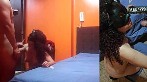 I followed my friend's mom and we had quick sex in the bathroom.