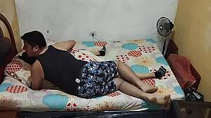 I Came Home Tired but Couldn't Resist the Colombian Skinny Girl Bent Over in My Bed