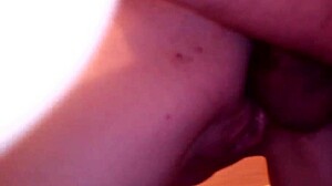 Horny ex-girlfriend's tight ass fucked and filled with cum