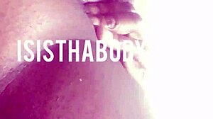 Ebony Girl Licking and Squirting Juicy Pussy