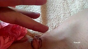 wet pussy drips during solo masturbation orgasm close-up