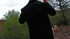 i'm a french amateur getting fucked outdoors