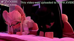 Cartoon hentai scene with wild animated action and fun