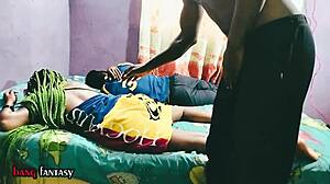 my sister surprised me with an amazing blowjob in the living room