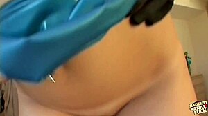 Annette Schwarz indulges in suggestive anal play and cum slurping