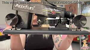 Unboxing the Powerful Fuck Machine with Vibrating Toys and Dildo Attachments