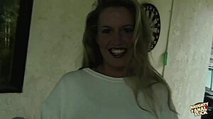 Dirty blonde takes huge cock deep in her ass 😈💦