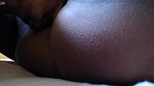 Ebony wife with big ass gets her pussy sucked