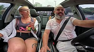 a primeira broxada do ted na carona com tifanny montavani, exploring first time blowjob and big clit