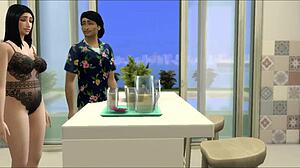 Inexperienced gardener seduced and had sex with mature woman