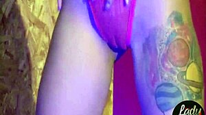 Two Latinas Open Ass with Big Toy