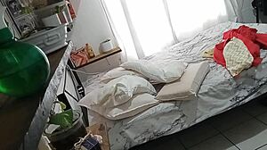 Milf Madurita Cleaning Her Room Caught on Hidden Camera