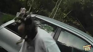 Dirty blonde takes huge cock deep in her ass 😈💦