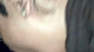 sucking and swallowing in the car with sloppy tongue action