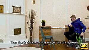 Tutor4k instead of learning algebra fellow properly fucks pretty tutor