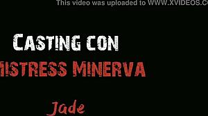 jade gets punished with nipple piercings in this femdom bdsm casting interview