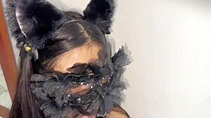 The tiny kitten is horny with her huge ass and unstoppable desire to fuck