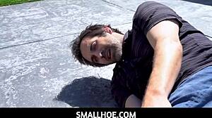 imagine maya woulfe giving a petite teen squirting orgasm to her neighbor donnie rock in this suggestive scene.