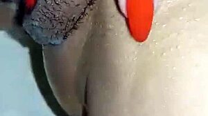 acabando dentro y sobre ella, squirting wet pussy with monster cock