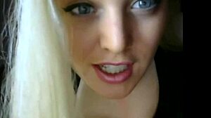 Blonde Russian Bitch Shows Off Her Big Ass On Webcam!