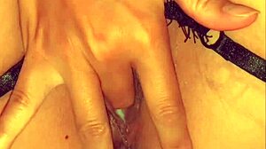 Horny amateur in sexy lingerie reaches real homemade orgasm